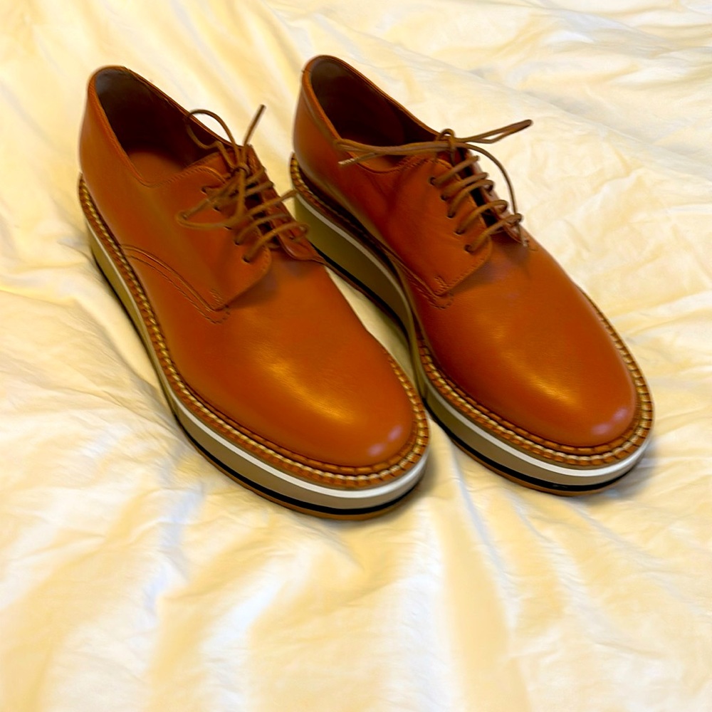 Clergerie “Brook Leather Platform” Loafers size 6.5